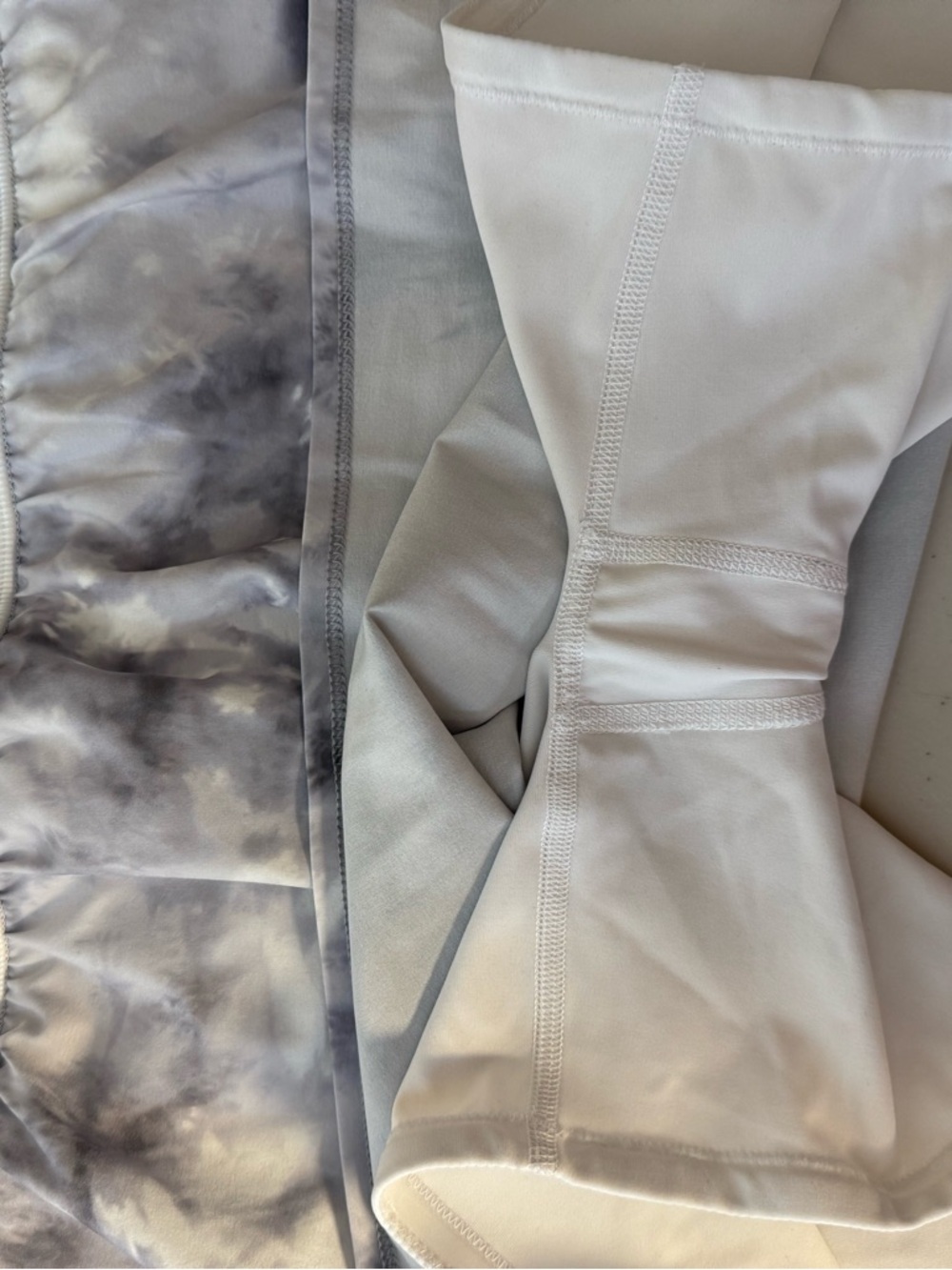 SPANX Get Moving Gray Tie Dye Athletic Skort Skirted Shorts Size M - Picture 11 of 11